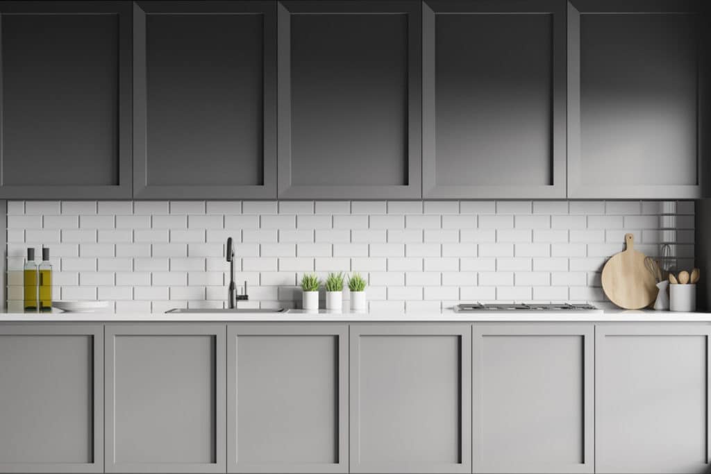 Gray Kitchen Cabinet